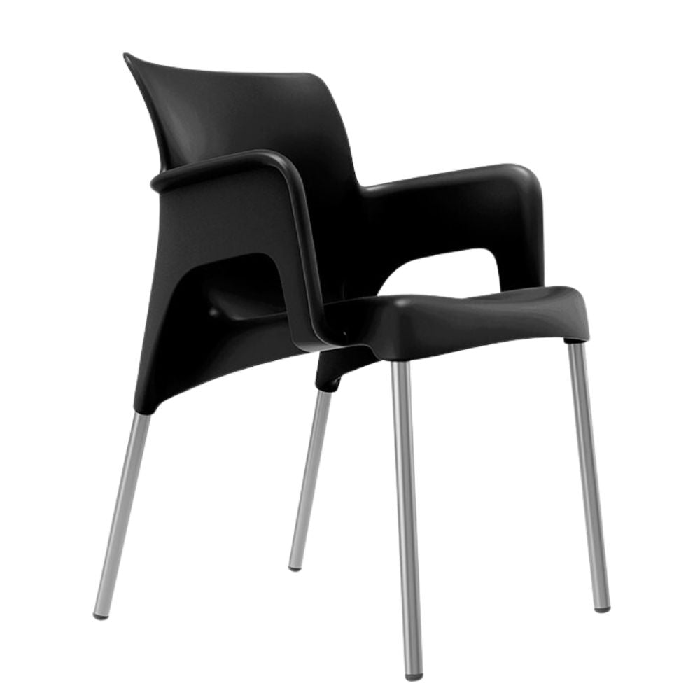 SILLA RESOL SUN | Silla Ocasional para Cafetería Jardín | Inyectado Polipropileno | Protección UV | Interior + Exterior - 03514 - Resol - NOGAL BEAT STORE - silla
