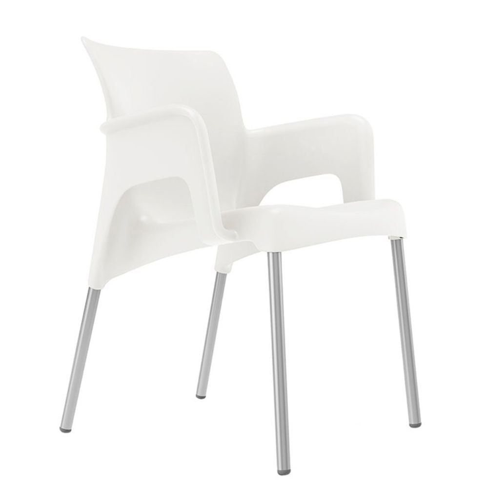 SILLA RESOL SUN | Silla Ocasional para Cafetería Jardín | Inyectado Polipropileno | Protección UV | Interior + Exterior - 03513 - Resol - NOGAL BEAT STORE - silla