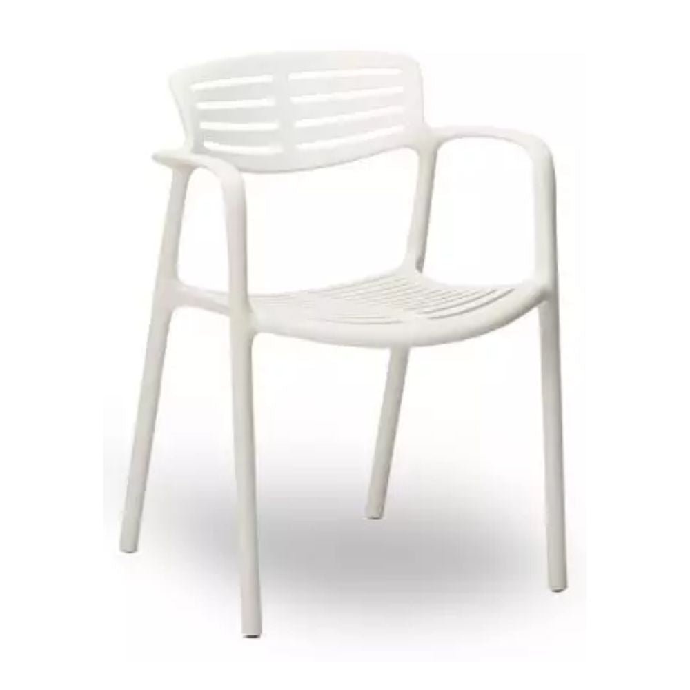 SILLA RESOL TOLEDO AIRE | Silla Ocasional | Fibra Vidrio | Polipropileno | Apilable |Brazos | Interior + Exterior - 03850 - Resol - NOGAL BEAT - Sillas