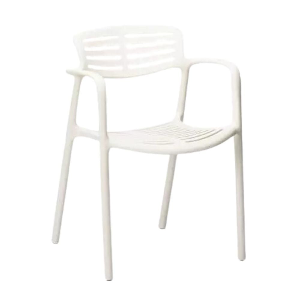 SILLA RESOL TOLEDO AIRE | Silla Ocasional | Fibra Vidrio | Polipropileno | Apilable |Brazos | Interior + Exterior - 03853 - Resol - NOGAL BEAT - Sillas