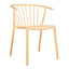 SILLA RESOL WOODY GREEN EDITION | Silla Ocasional | Fibra Vidrio | Polipropileno | Reciclada | Apilable | Protección UV | Interior + Exterior - 05512 - Resol - NOGAL BEAT - Sillas