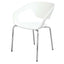 Silla comercial Techno Art con asiento de polipropileno y estructura cromada