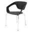 Silla comercial Techno Art con asiento de polipropileno y estructura cromada