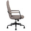 SILLA TECHNO BOND RESPALDO BAJO | Silla Operativa de Respaldo Bajo | Base Metal Estrella | Rodajas | Descansabrazos | Reclinable | Technoleather | Interior - Bond Respaldo Bajo - Techno - NOGAL BEAT - Silla de oficina
