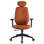 SILLA TECHNO CLASS RESPALDO ALTO | Silla Ejecutiva para Oficina | Varios Colores | Tapizado en Vinil | Base Nylon 5 puntas | con Rodajas | Interior - Class Respaldo Alto Camello - Techno - NOGAL BEAT - SIlla