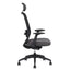 Silla ejecutiva TECHNO SPIRIT EXPRESS respaldo alto negra con soporte lumbar ajustable y base de nylon.