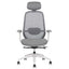 Silla ejecutiva TECHNO SPIRIT EXPRESS respaldo alto gris con soporte lumbar ajustable y base de nylon.