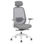 Silla ejecutiva TECHNO SPIRIT EXPRESS respaldo alto gris con soporte lumbar ajustable y base de nylon.