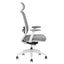 Silla ejecutiva TECHNO SPIRIT EXPRESS respaldo alto gris con soporte lumbar ajustable y base de nylon.