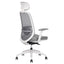 Silla ejecutiva TECHNO SPIRIT EXPRESS respaldo alto gris con soporte lumbar ajustable y base de nylon.
