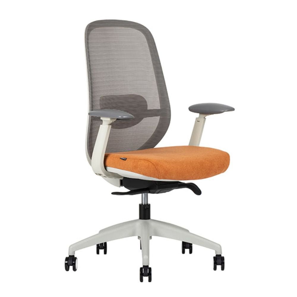 SILLA TECHNO SPIRIT WHITE RESPALDO BAJO| Silla Ejecutiva Empresa Compañía | Base Estrella con Rodajas | Varios Colores | Sensemesh | Interior - SOUL WHITE RESPALDO BAJO Addison Storm - Techno - NOGAL BEAT - Silla para oficina