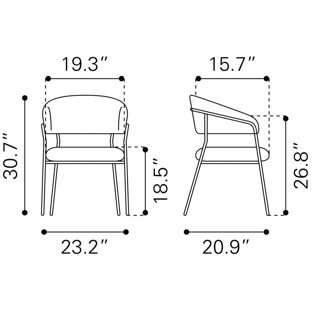 Silla Zuo Josephine blanca con asiento y respaldo envueltos en tela estilo piel de oveja y marco fino de acero