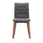 SILLA ZUO OREBRO | Silla para Comedor | Base Madera de Abedul | Gris | Tejido 100% Poliéster | Interior - 100071 - Zuo - NOGAL BEAT - Sillas