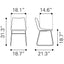 SILLA ZUO VINTAGE ESPRESSO | Silla para Comedor | Base Trineo Acero Negro | Marrón | Piel Sintética 100% Poliuretano | Interior - 100505 - Zuo - NOGAL BEAT - Sillas