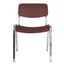 Silla de visita OFFIHO MILK OHV-66CR apilable con asiento y respaldo en polipropileno y base de acero