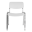 Silla de visita OFFIHO MILK OHV-66CR apilable con asiento y respaldo en polipropileno y base de acero