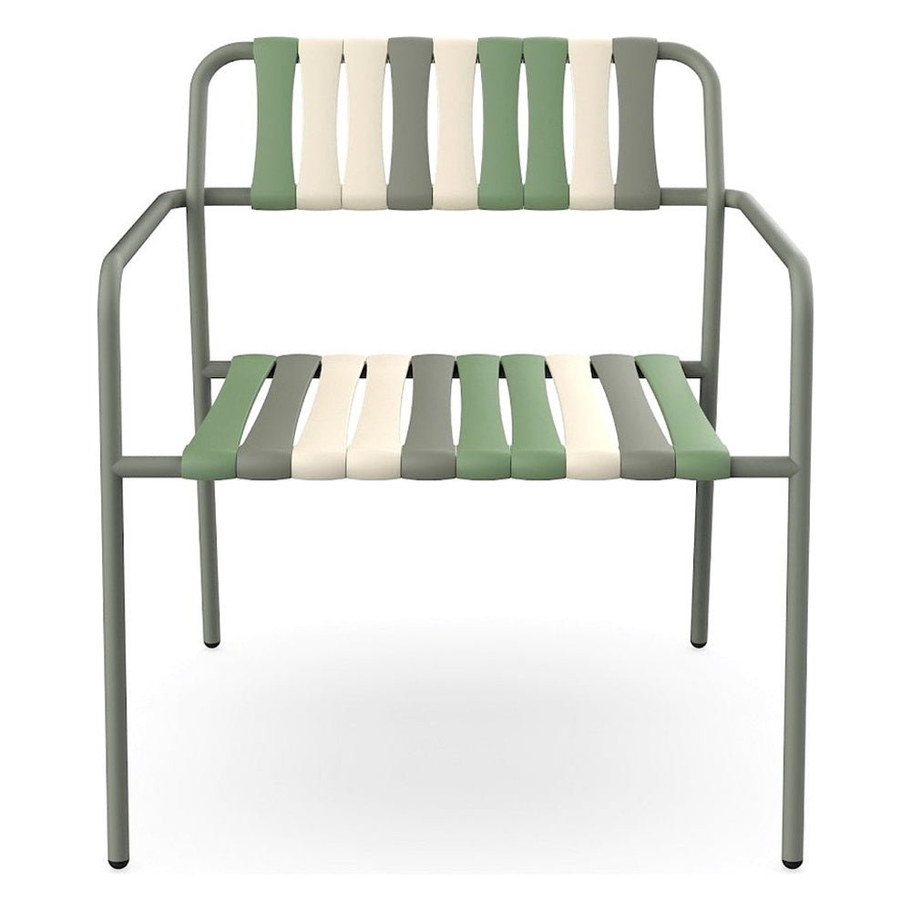 Sillón Comercial para Terraza Protección UV - RESOL GELATO - Varios Colores - Estructura de Acero, Polipropileno Reciclado y Fibra de Vidrio - 07281 - Resol - NOGAL BEAT - Sillón Ocasional