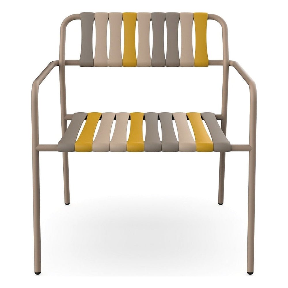 Sillón Comercial para Terraza Protección UV - RESOL GELATO - Varios Colores - Estructura de Acero, Polipropileno Reciclado y Fibra de Vidrio - 07283 - Resol - NOGAL BEAT - Sillón Ocasional