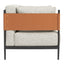 Sillón con Descansabrazos para Boutique - ZUO STIRBE - Gris - Asiento y Respaldo Tapizados en Piel Sintética - 110344 - Zuo - NOGAL BEAT - Sillón Ocasional