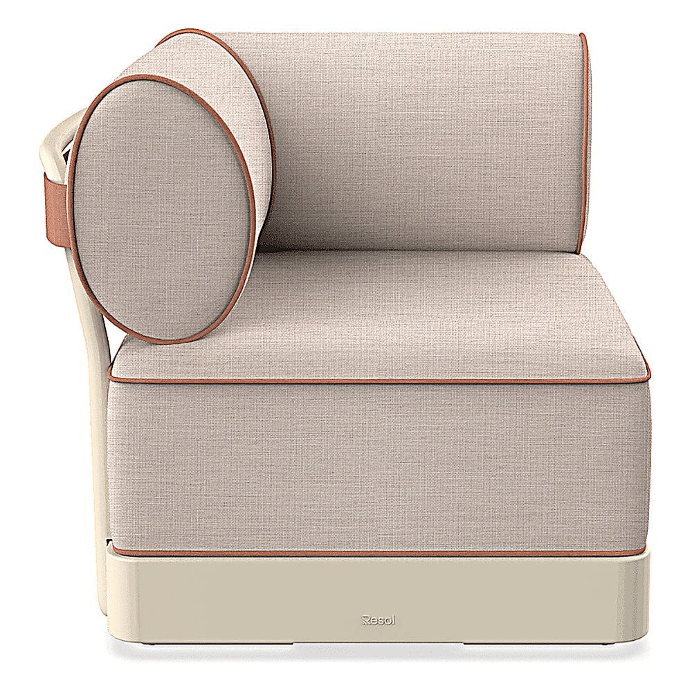 Sillón de Áreas de Exterior Modular- RESOL BRISA SILLÓN - Varios Colores - Polipropileno Reciclado con Fibra de Vidrio - Protección UV - 06798 - Resol - NOGAL BEAT - Sofá de Terraza