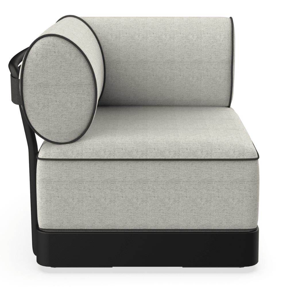 Sillón modular Resol Brisa en polipropileno reciclado con fibra de vidrio y cojines de tejido acrílico