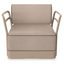 Sillón modular Resol Brisa en polipropileno reciclado con fibra de vidrio y cojines de tejido acrílico