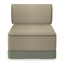 Sillón modular Resol Brisa en polipropileno reciclado con fibra de vidrio y cojines de tejido acrílico