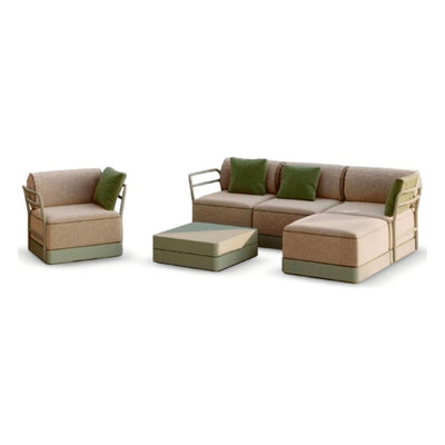 Sillón de Áreas de Exterior Modular- RESOL BRISA SILLÓN - Varios Colores - Polipropileno Reciclado con Fibra de Vidrio - Protección UV - 06801 - Resol - NOGAL BEAT - Sofá de Terraza