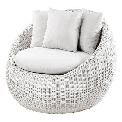 Sillón de Intemperie para Spa - NOGAL BEAT OXFORD - Blanco - Aluminio y Polyrattan - SILLÓN OXFORD Blanco - CAMCO - NOGAL BEAT - Sofá de Terraza