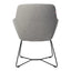Sillón de Oficina de Visita - VERSA ALTUS KENT - Estructura Aluminio - Base Trineo Acero Pintado Negro - AL-675S - VERSA - NOGAL BEAT - Silla de Visita