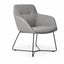 Sillón de Oficina de Visita - VERSA ALTUS KENT - Estructura Aluminio - Base Trineo Acero Pintado Negro - AL-675S - VERSA - NOGAL BEAT - Silla de Visita