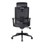 Sillón de Oficina Ejecutivo con Cabecera Ajustable - VERSA ALTUS MAGNI CABECERA - Estructura Aluminio - Mecanismo Reclinable con Bloqueo en Tres Posiciones - AL-2641 - VERSA - NOGAL BEAT - Silla Ejecutiva