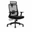Sillón de Oficina Ejecutivo con Cabecera Ajustable - VERSA ALTUS MAGNI CABECERA - Estructura Aluminio - Mecanismo Reclinable con Bloqueo en Tres Posiciones - AL-2641 - VERSA - NOGAL BEAT - Silla Ejecutiva