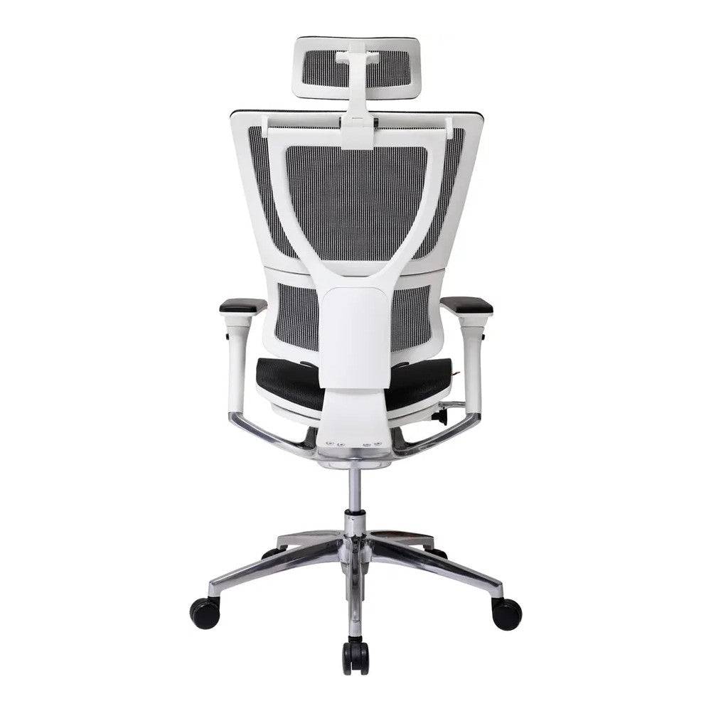 Sillón de Oficina Ejecutivo Respaldo Alto con Cabecera Ajustable - VERSA ALTUS STELLA PLUS - Estructura Aluminio - Asiento y Respaldo en Malla con Soporte Lumbar - AL-2512 - VERSA - NOGAL BEAT - Silla Ejecutiva
