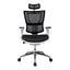 Sillón de Oficina Ejecutivo Respaldo Alto con Cabecera Ajustable - VERSA ALTUS STELLA PLUS - Estructura Aluminio - Asiento y Respaldo en Malla con Soporte Lumbar - AL-2512 - VERSA - NOGAL BEAT - Silla Ejecutiva