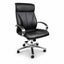 Sillón de Oficina Ejecutivo Respaldo Alto - VERSA ALTUS AVANTI - Estructura Aluminio - Asiento y Respaldo Tapizado en Piel Espuma Pu - AL-250 - VERSA - NOGAL BEAT - Silla Directiva