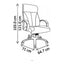 Sillón de Oficina Ejecutivo Respaldo Alto - VERSA ALTUS AVANTI - Estructura Aluminio - Asiento y Respaldo Tapizado en Piel Espuma Pu - AL-250 - VERSA - NOGAL BEAT - Silla Directiva