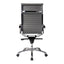 Sillón de Oficina Ejecutivo Respaldo Alto - VERSA ALTUS - Estructura Aluminio - Asiento y Respaldo Tapizado en Pu Gris - AL-651G - VERSA - NOGAL BEAT - Silla Directiva