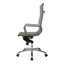 Sillón de Oficina Ejecutivo Respaldo Alto - VERSA ALTUS - Estructura Aluminio - Asiento y Respaldo Tapizado en Pu Gris - AL-651G - VERSA - NOGAL BEAT - Silla Directiva