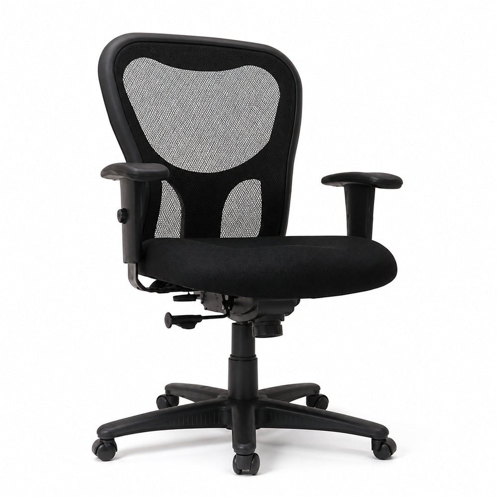 Sillón de Oficina Ejecutivo Respaldo Alto - VERSA ALTUS FREEDOM - Estructura Aluminio - Asiento Tapizado en Tela Pu 60kg/m3 Retardante - AL-321T - VERSA - NOGAL BEAT - Silla Ejecutiva
