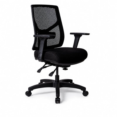 Sillón de Oficina Ejecutivo Respaldo Alto - VERSA ALTUS KOR - Estructura Aluminio - Asiento Tapizado en Tela - AL-2590 - VERSA - NOGAL BEAT - Silla Ejecutiva