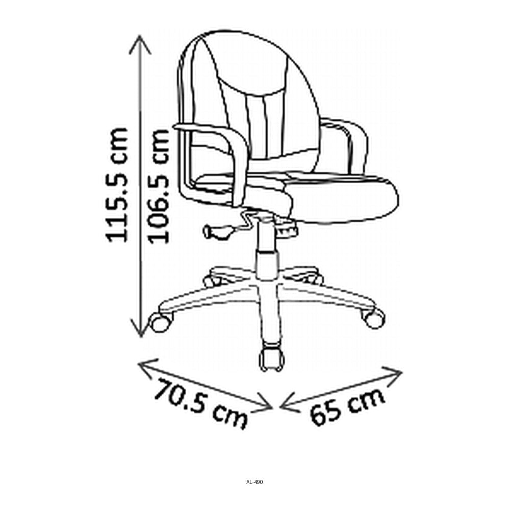 Sillón de Oficina Ejecutivo Respaldo Alto - VERSA ALTUS PORTO - Estructura Aluminio - Asiento y Respaldo Tapizados Pu Alto Grado Negro - AL-490 - VERSA - NOGAL BEAT - Silla Ejecutiva