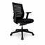 Sillón de Oficina Ejecutivo Respaldo Medio - VERSA ALTUS CELLA EJECUTIVO - Negra Negro - Asiento en Pu Inyectado Retardante de Flama 60kg/m3 - AL-282NNN - VERSA - NOGAL BEAT - Silla Ejecutiva