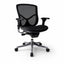Sillón de Oficina Ejecutivo Respaldo Medio - VERSA ALTUS - Estructura Aluminio - Asiento y Respaldo en Malla con Soporte Lumbar y Miura sin Cabecera - AL-261 - VERSA - NOGAL BEAT - Silla Ejecutiva