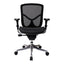 Sillón de Oficina Ejecutivo Respaldo Medio - VERSA ALTUS - Estructura Aluminio - Asiento y Respaldo en Malla con Soporte Lumbar y Miura sin Cabecera - AL-261 - VERSA - NOGAL BEAT - Silla Ejecutiva