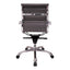 Sillón de Oficina Ejecutivo Respaldo Medio - VERSA ALTUS - Estructura Aluminio - Asiento y Respaldo Tapizado en Pu Negro - AL-652N - VERSA - NOGAL BEAT - Silla Ejecutiva