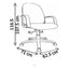 Sillón de Oficina Ejecutivo - VERSA ALTUS KOMFORT - Estructura Aluminio - Asiento y Respaldo Tapizados en Tela Forma Ergonómica - AL-470 - VERSA - NOGAL BEAT - Silla Ejecutiva