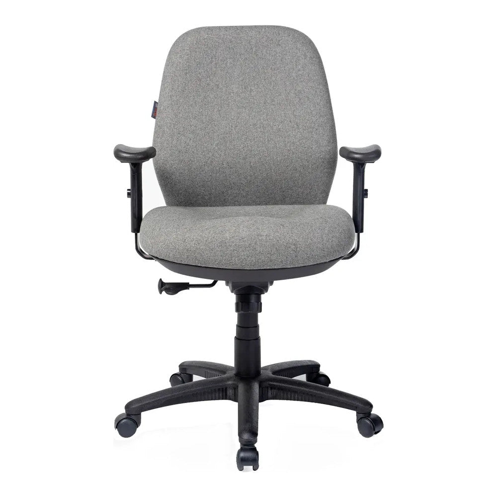 Sillón de Oficina Gerencial Uso Rudo Ergonómico - VERSA ALTUS BARCELONA - Estructura Aluminio - Asiento Tapizado en Tela con Concha Inferior Polipropileno - AL-450 - VERSA - NOGAL BEAT - Silla Directiva