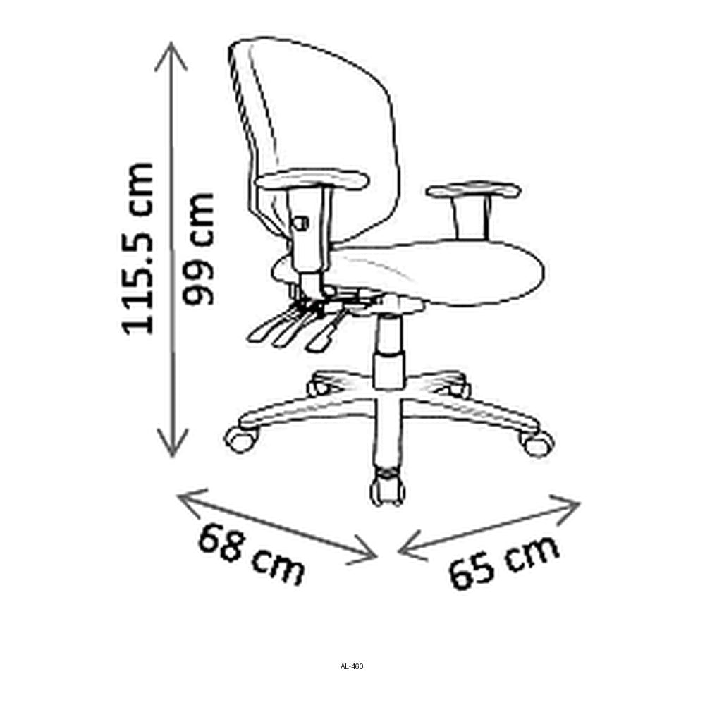 Sillón de Oficina Gerencial Uso Rudo - VERSA ALTUS METRO - Estructura Aluminio - Asiento y Respaldo con Soporte Lumbar Tapizado - AL-460 - VERSA - NOGAL BEAT - Silla Directiva