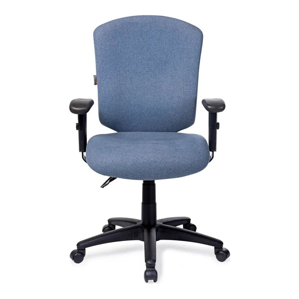 Sillón de Oficina Gerencial Uso Rudo - VERSA ALTUS METRO - Estructura Aluminio - Asiento y Respaldo con Soporte Lumbar Tapizado - AL-460 - VERSA - NOGAL BEAT - Silla Directiva
